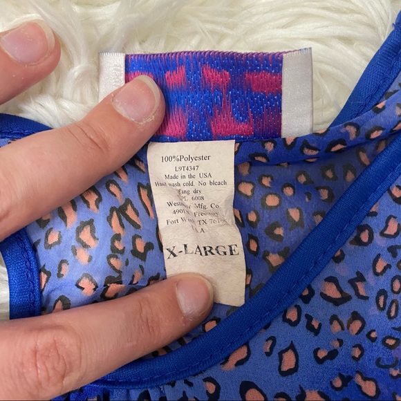 Panhandle Slim | Vintage Cold Shoulder Cutout Animal Print Blouse - Picture 8 of 12